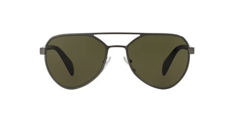 prada spr 55r 58 18 75s-4j1 140 3n|Slate Gray Lenses Sunglasses With Prada Logo .